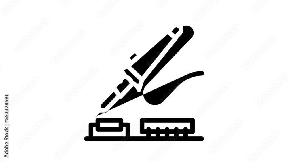radio kids club line icon animation radio kids club line icon animation