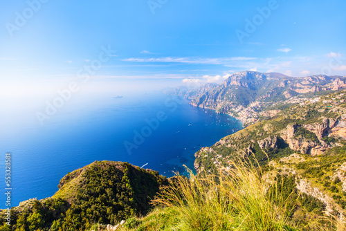 Path of the Gods in Amalfi coast Italy photo