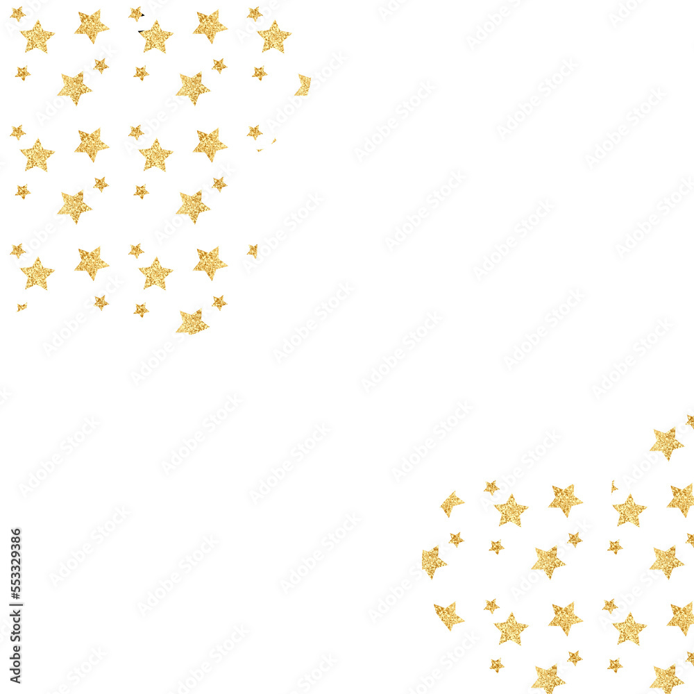 Gold stars confetti border. Holiday party decor. Sparkle stardust decor. Gold stars confetti border. Holiday party decor. Sparkle stardust decor.