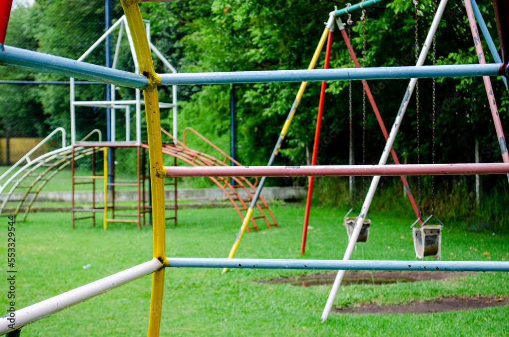 Games for children in a park