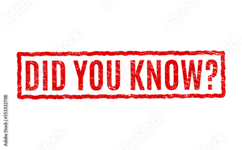 Did you know stamp fact. Interesting vector stamp sign question did you know