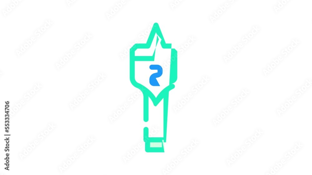 spade drill bit color icon animation spade drill bit color icon animation