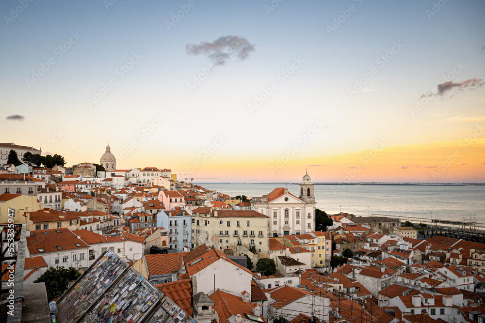 Panorama view of Lisbon, Portugal