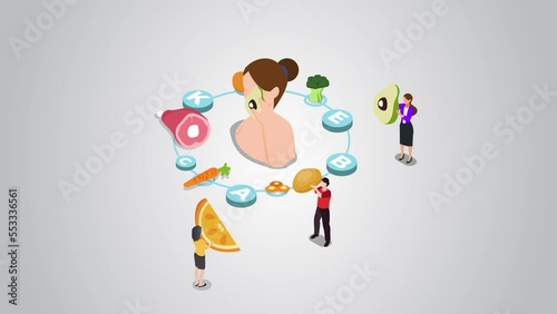 Group of woman consuming foods for anti aging