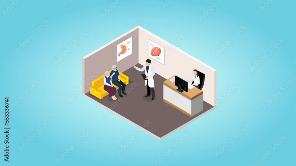 Senior couple doing consultation with doctor Senior couple doing consultation with doctor