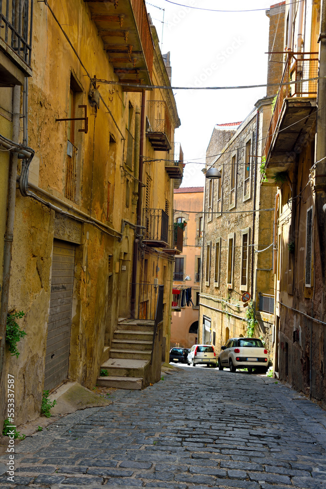 Obraz premium historic center of the Sicilian village Enna Sicily Italy