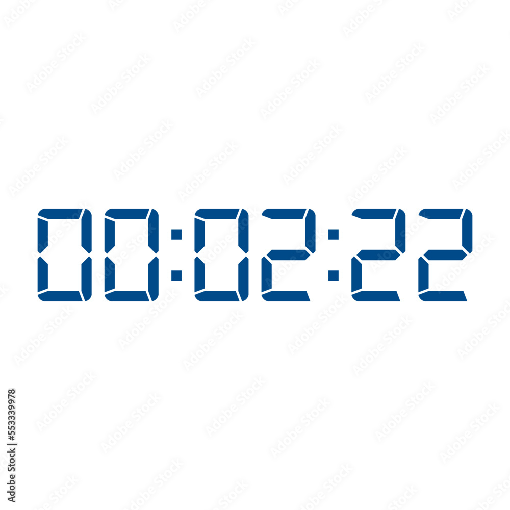 Digital clock icon vector design illustration. Digital clock icon vector design illustration.