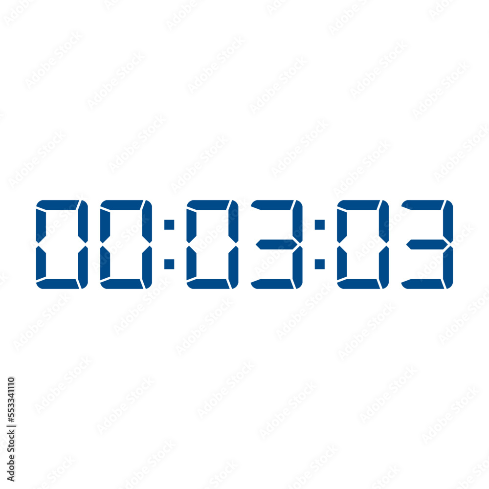 Digital clock icon vector design illustration. Digital clock icon vector design illustration.