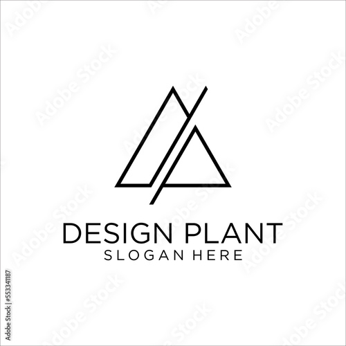 DP PD Letter Clean Logo Design Template