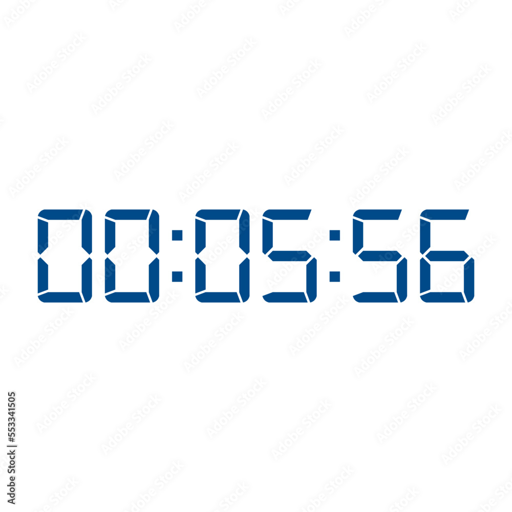 Digital clock icon. Digital clock symbol. Trendy flat UI sign design graphic pictogram for web site, mobile application. Logo illustration. Digital clock icon. Digital clock symbol. Trendy flat UI sign design graphic pictogram for web site, mobile application. Logo illustration.