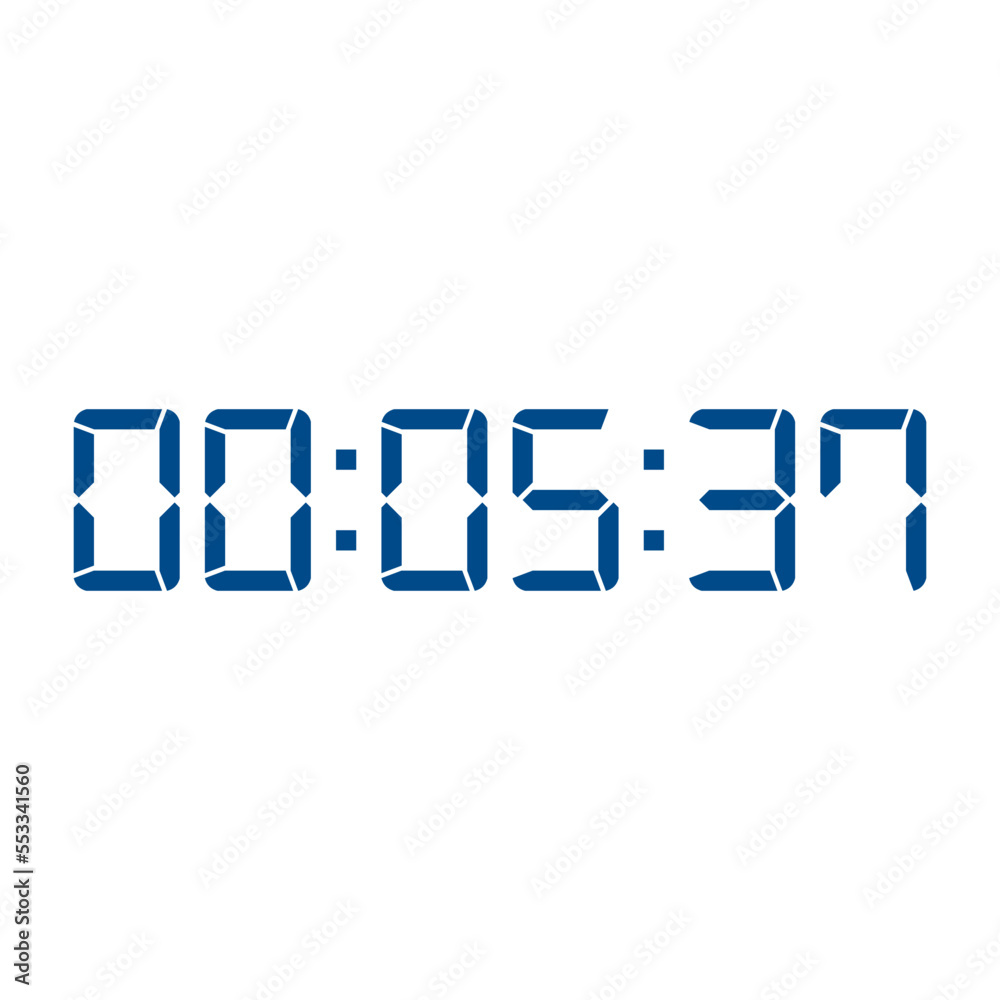 Digital clock icon. Digital clock symbol. Trendy flat UI sign design graphic pictogram for web site, mobile application. Logo illustration. Digital clock icon. Digital clock symbol. Trendy flat UI sign design graphic pictogram for web site, mobile application. Logo illustration.