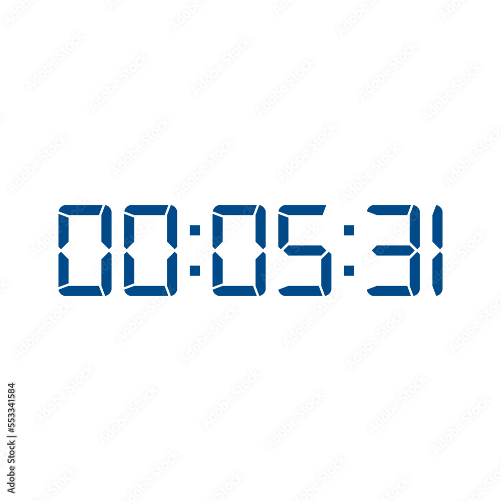 Digital clock icon. Digital clock symbol. Trendy flat UI sign design graphic pictogram for web site, mobile application. Logo illustration. Digital clock icon. Digital clock symbol. Trendy flat UI sign design graphic pictogram for web site, mobile application. Logo illustration.