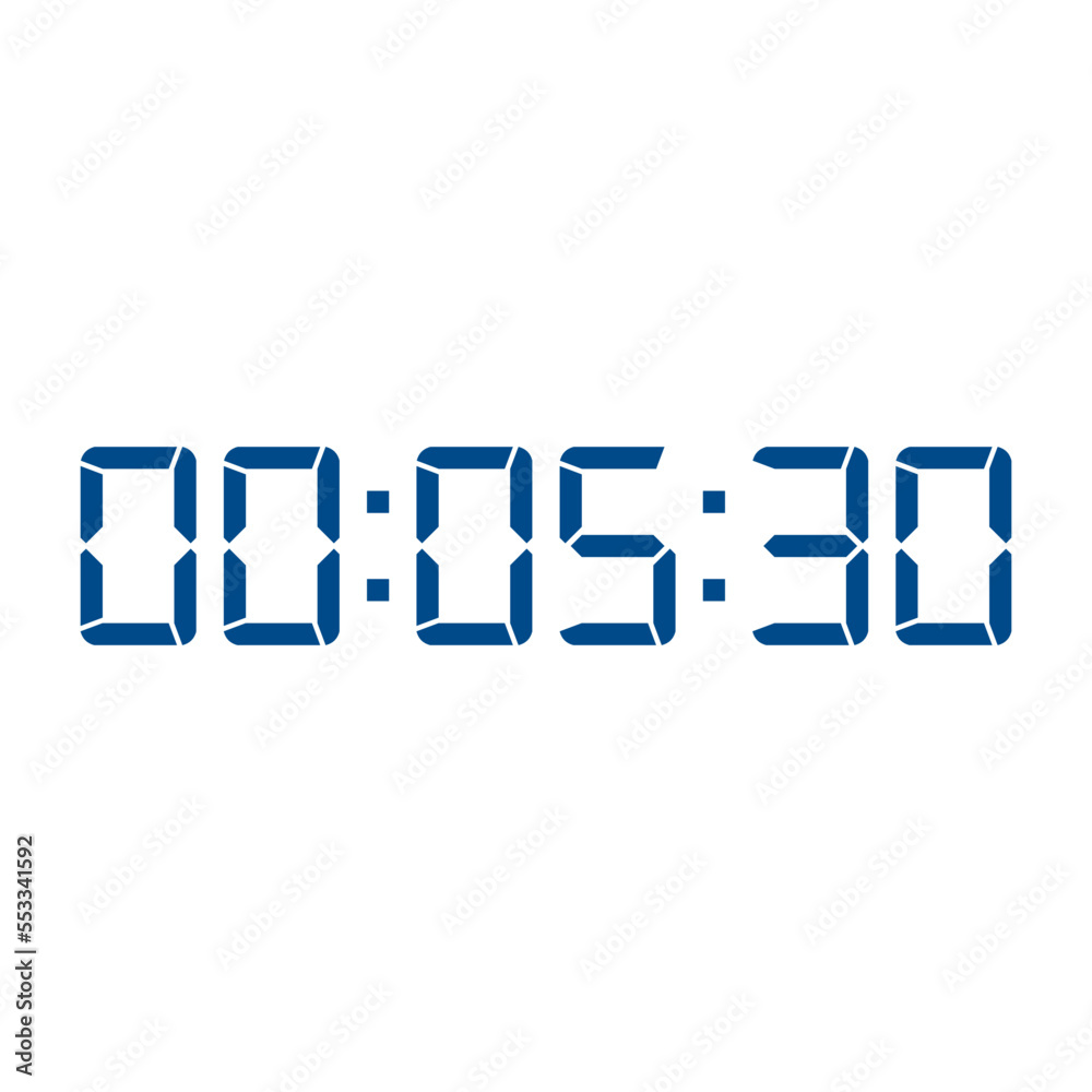 Digital clock icon. Digital clock symbol. Trendy flat UI sign design graphic pictogram for web site, mobile application. Logo illustration. Digital clock icon. Digital clock symbol. Trendy flat UI sign design graphic pictogram for web site, mobile application. Logo illustration.