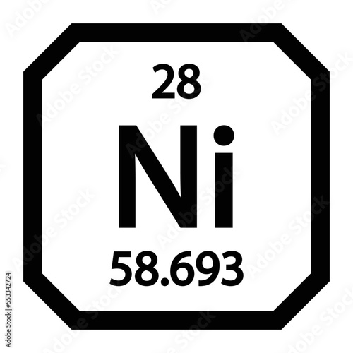 nickel icon vector
