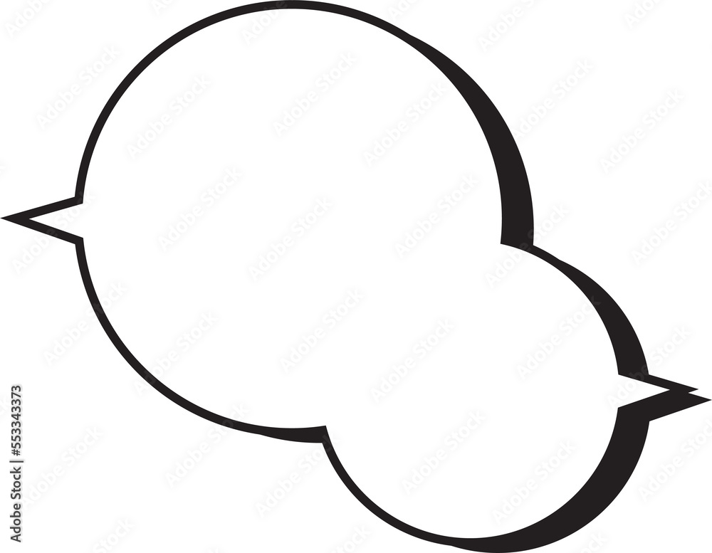 The balloon text cartoon style The balloon text cartoon style