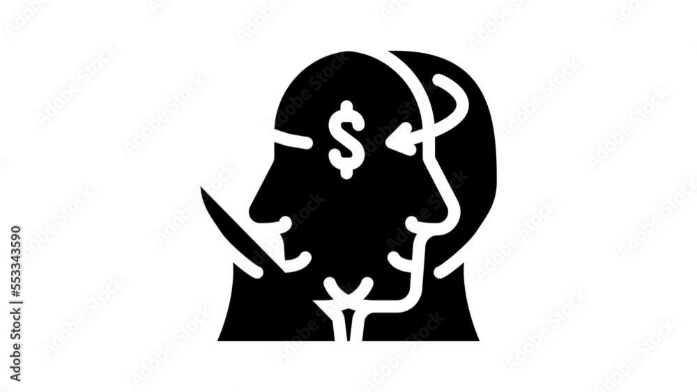 sharing thoughts business consultant glyph icon animation sharing thoughts business consultant glyph icon animation