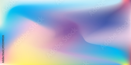 Abstract vector blurred gradient mesh background. Colorful smooth banner template. Holographic Texture. Metal Gasoline Brochure. Purple Pop Background. Neon Poster. Hologram Gradient. 