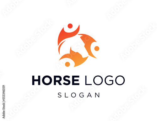 Logo about Horse on a white background. created using the CorelDraw application.