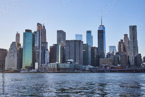 New York City skyline along water viewed from Brooklyn © Nicholas J. Klein