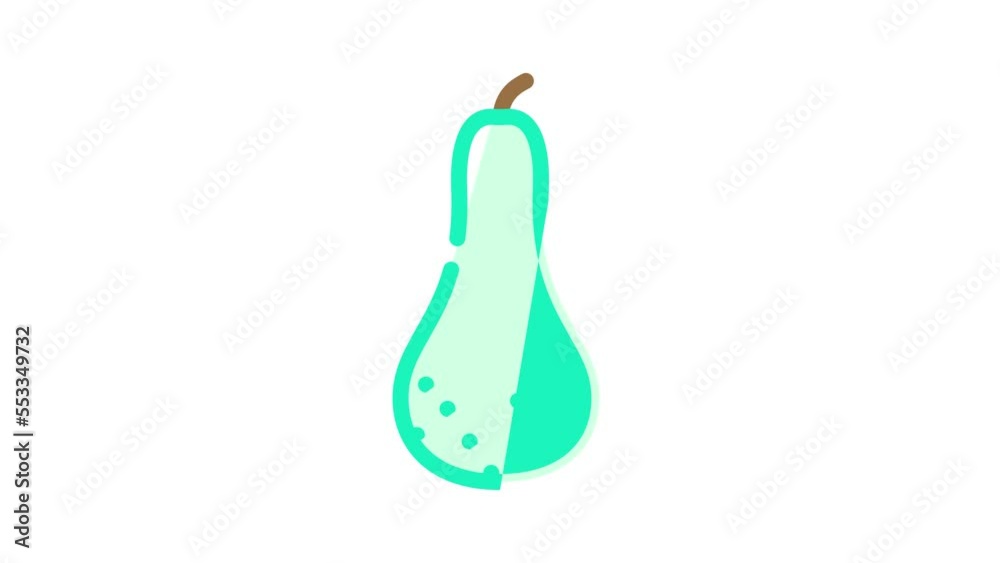 pear conference whole color icon animation pear conference whole color icon animation