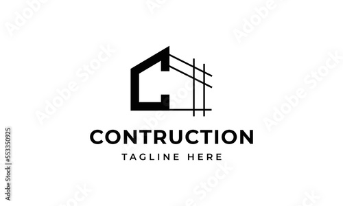 Initial letter c building contruction logo, icon, symbol
