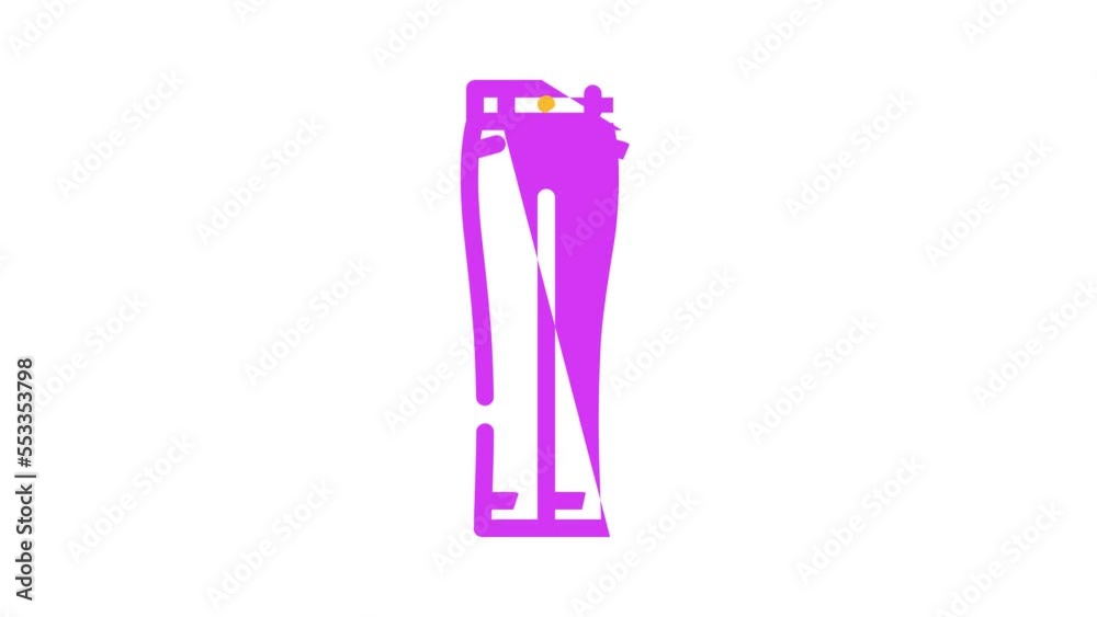 low rise pants apparel color icon animation low rise pants apparel color icon animation