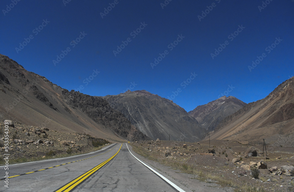 Arid mountain in the Argentine Andes