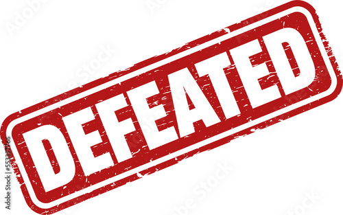 Картината върху платно Defeated rubber stamp