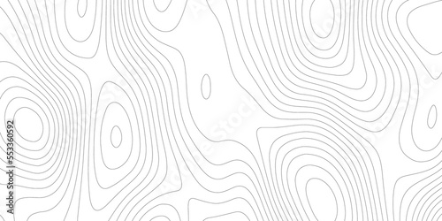 Topographic map background geographic line map with elevation assignments. Modern design with White background with topographic wavy pattern design.paper texture Imitation of a geographical map shades