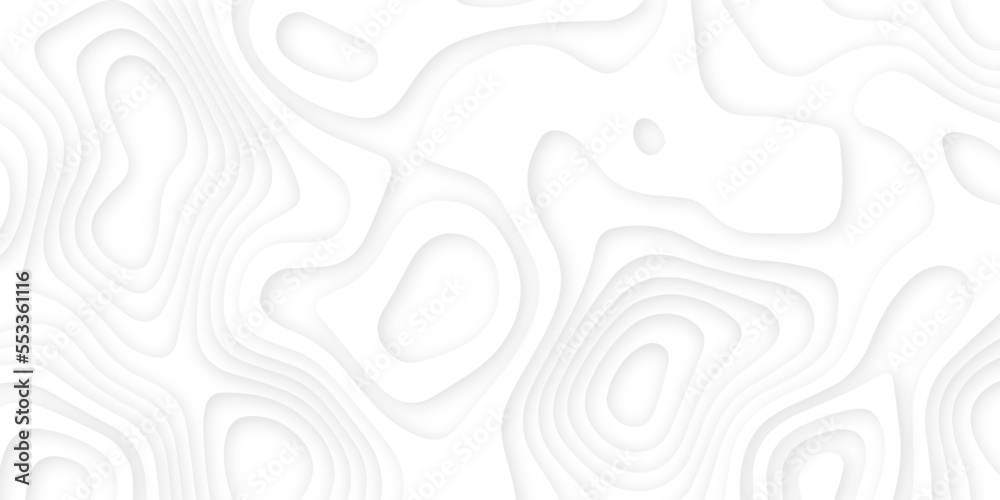 Abstract wavy line 3d paper cut white background. Topographic canyon geometric map relief texture with curved layers and shadow. Abstract realistic papercut decoration textured with wavy layers Abstract wavy line 3d paper cut white background. Topographic canyon geometric map relief texture with curved layers and shadow. Abstract realistic papercut decoration textured with wavy layers