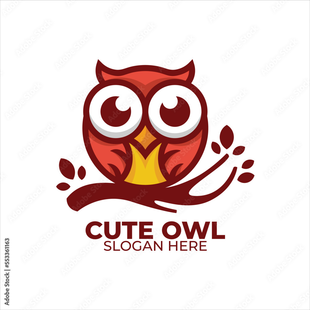 owl logo colorful gradient style