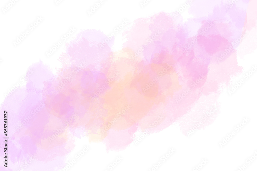 ピンクの水彩タッチの背景素材　アブストラクト　
