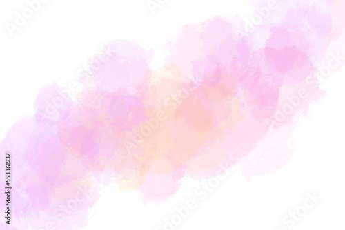 ピンクの水彩タッチの背景素材　アブストラクト　
