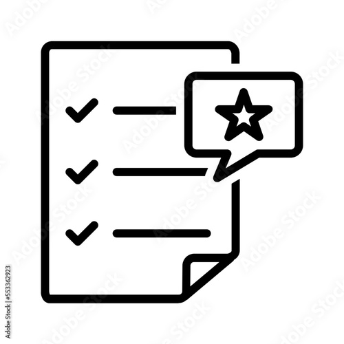 Black line icon for Topics