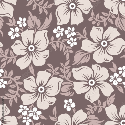 Vector floral wallpaper pattern design