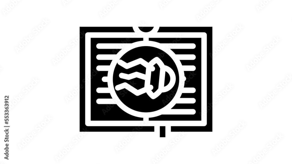 science fiction literature line icon animation science fiction literature line icon animation