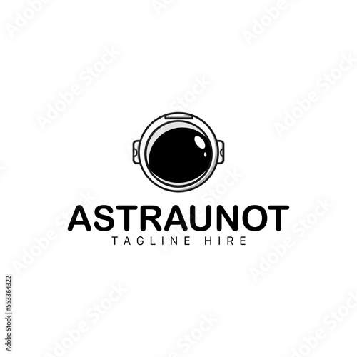 astronaut logo on white background