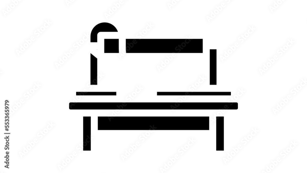 cutting ruler sewing glyph icon animation cutting ruler sewing glyph icon animation