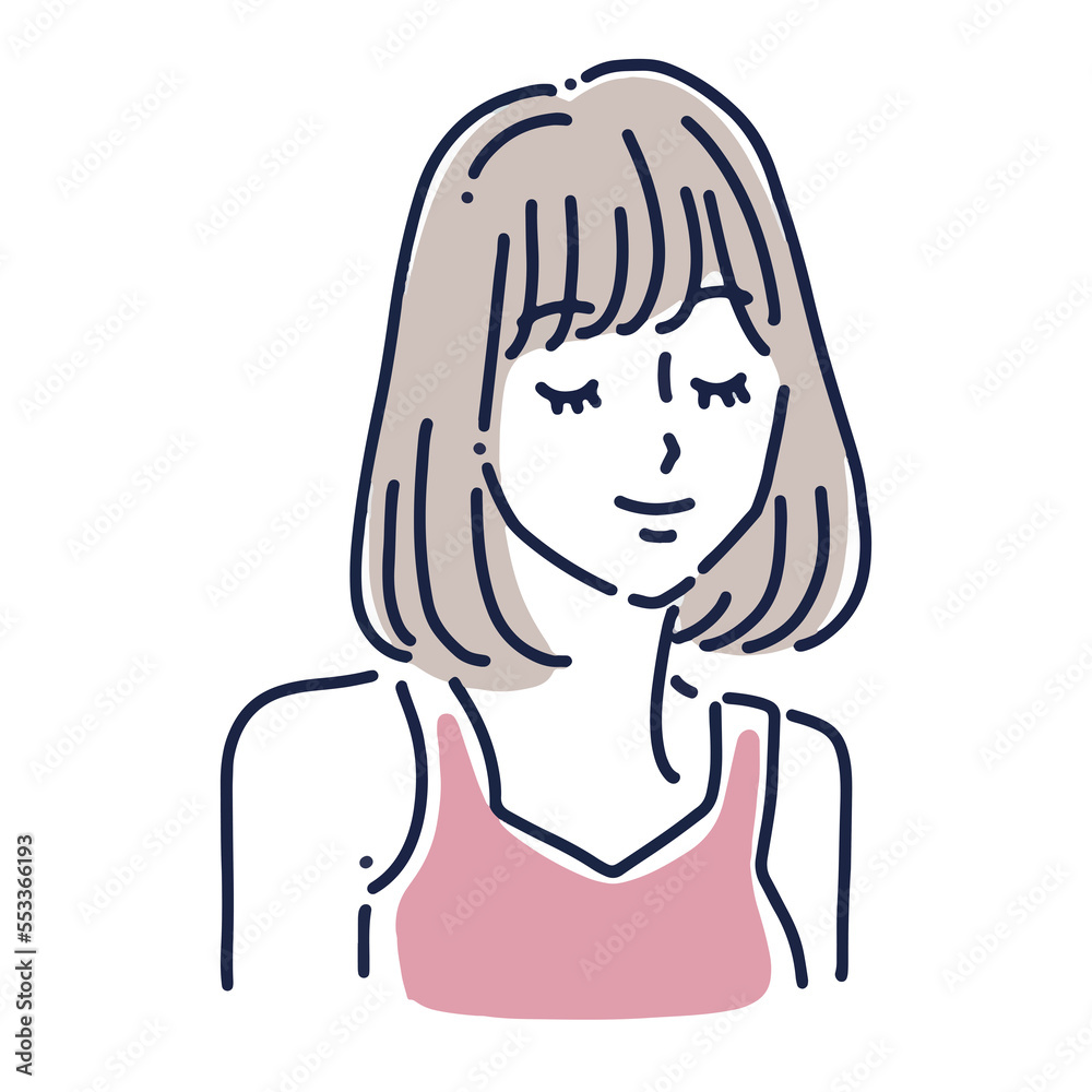 女性のイラスト素材 女性のイラスト素材