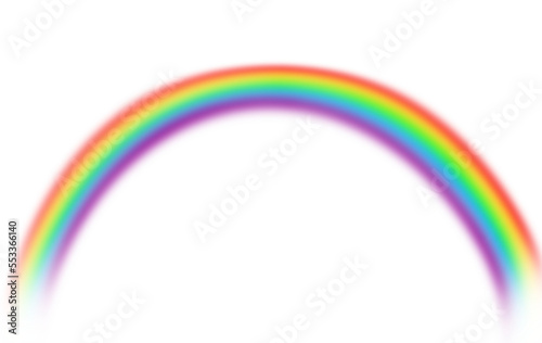 isolated curved rainbow element