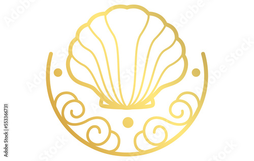Pearl Shell Jewelry Logo Design Template