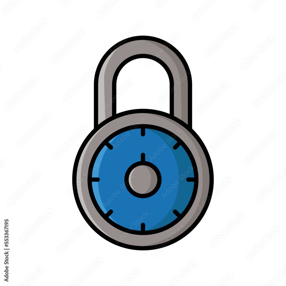 padlock icon vector design template in white background padlock icon vector design template in white background