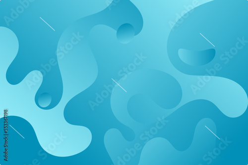 Dynamic abstract background with blue gradient fluid shapes modern concept. minimal poster. ideal for banner, web, header, cover, billboard, brochure, social media, landing page
