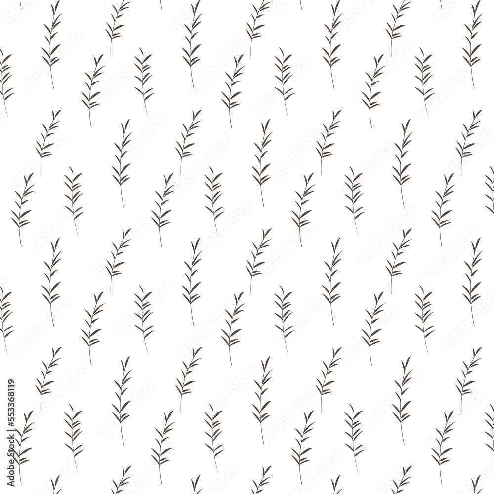 seamless of minimal leaves wallpaper pattern on background or wrapping paper 08