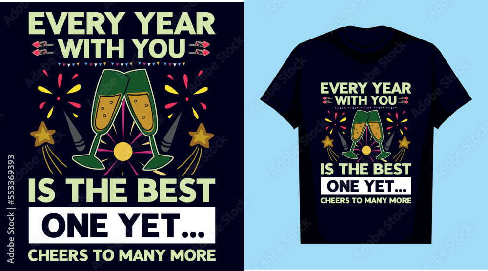 happy new year amazing t shirt design, boy or girl's new years t shirt, Happy New year 2023 t-shirt for print.
