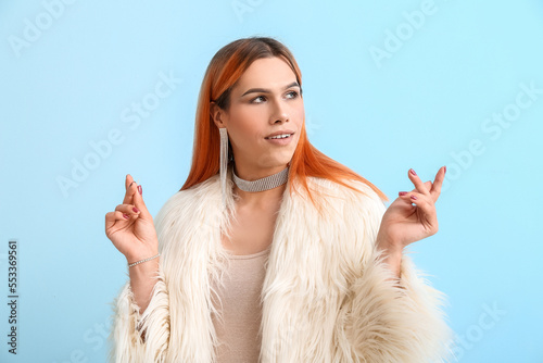 Young transgender woman wit...