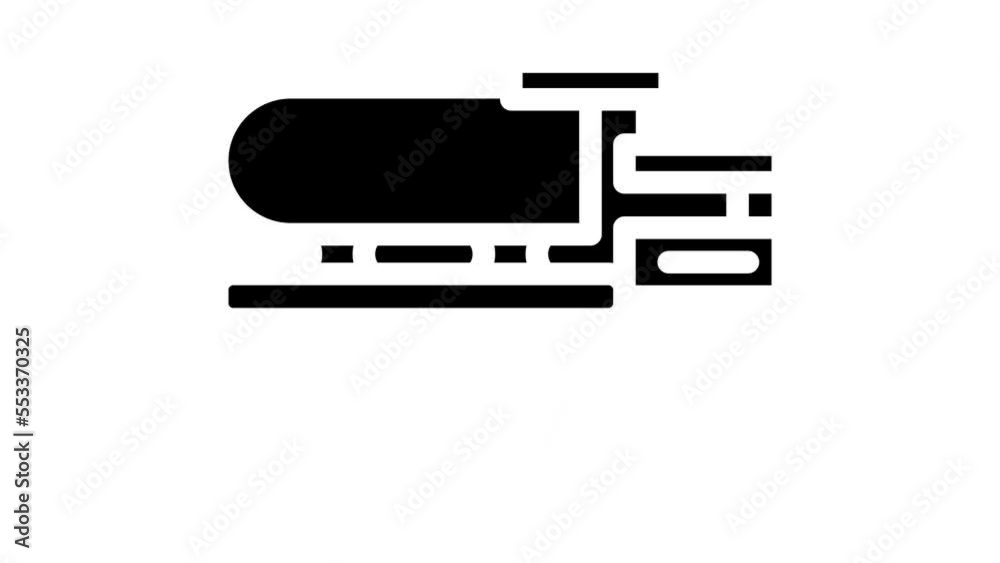 steam generator heated table glyph icon animation steam generator heated table glyph icon animation