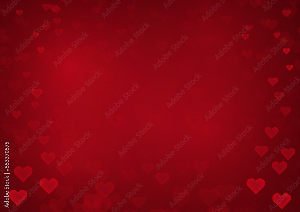 Valentine background. Red background with hearts. Love Background. 