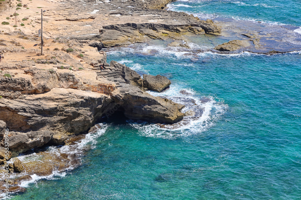 Beautiful view of rocky sea shore