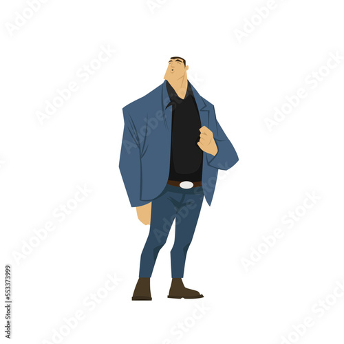illustration of businessman character